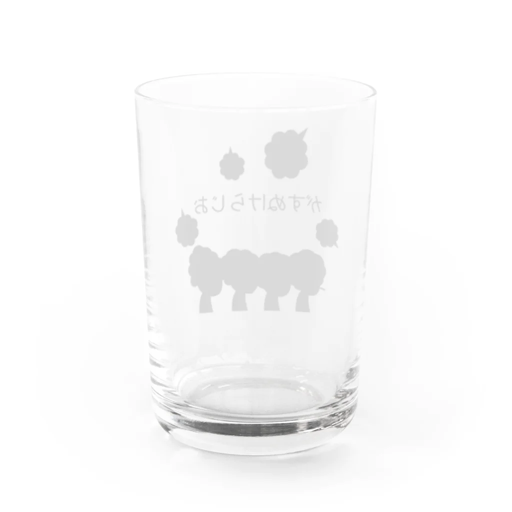 ガス抜けラジオぼったくり店のポッドキャストカバーモノクロ版 Water Glass :back