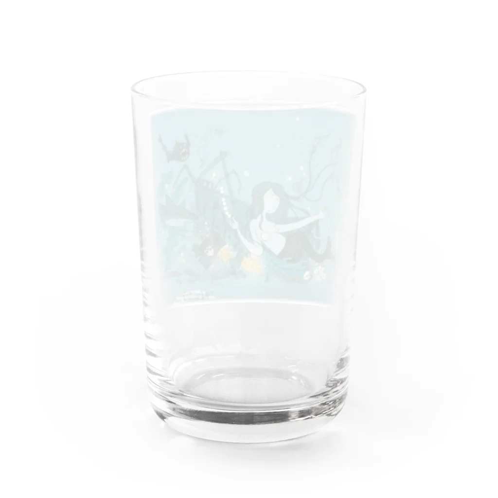 カオラインハウスのビッグマーメイド Water Glass :back