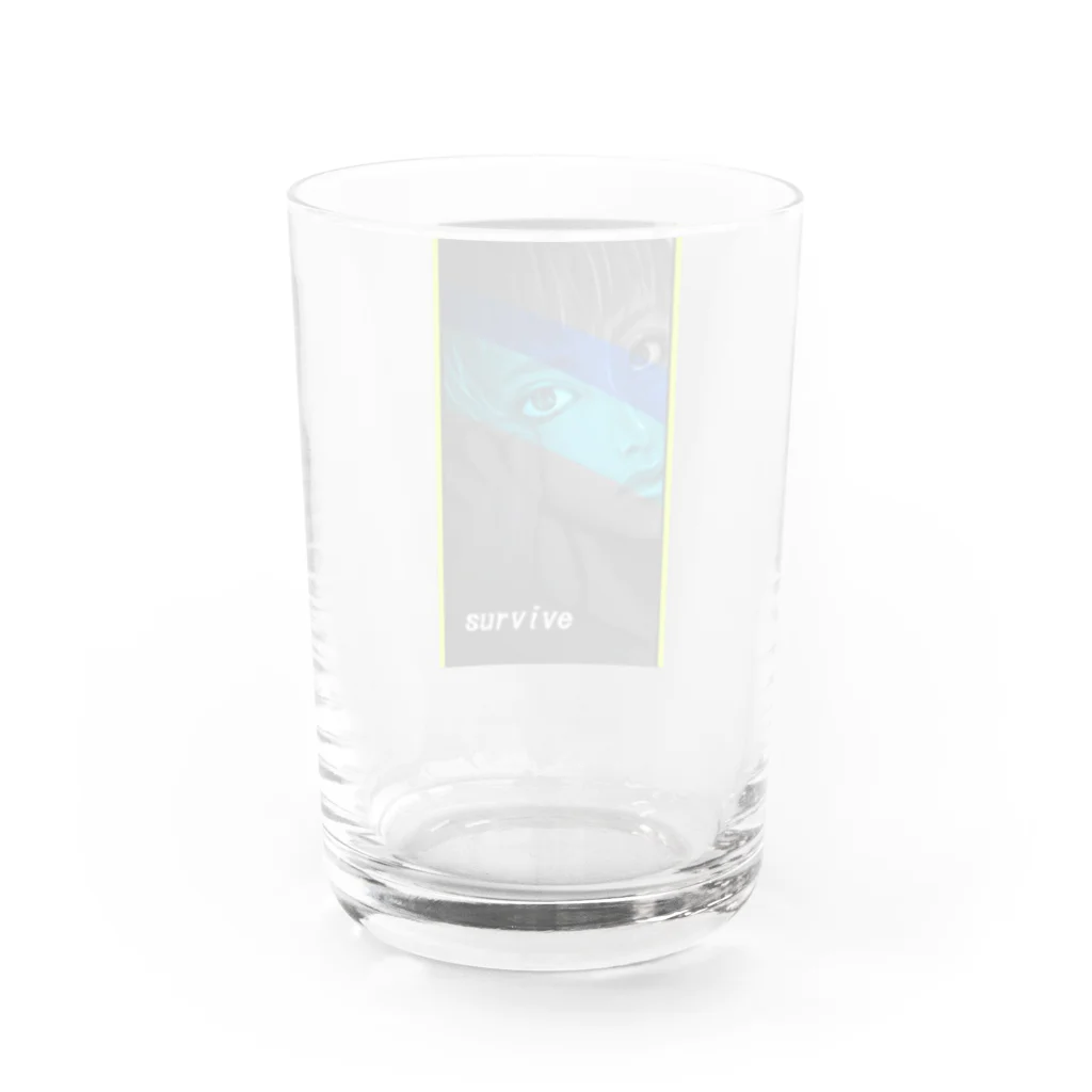 zou-sanの強め女子 Water Glass :back