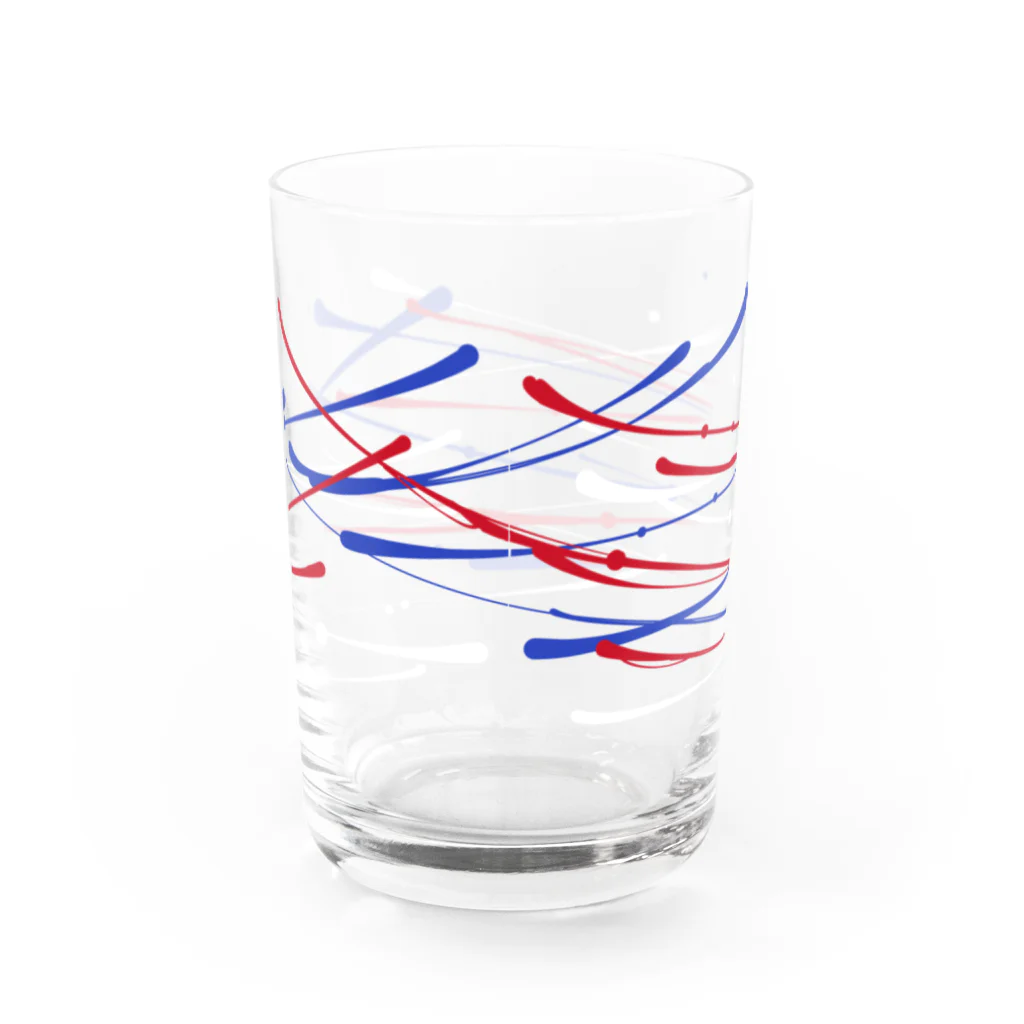 otamaxの縁日ヨーヨー柄 Water Glass :back