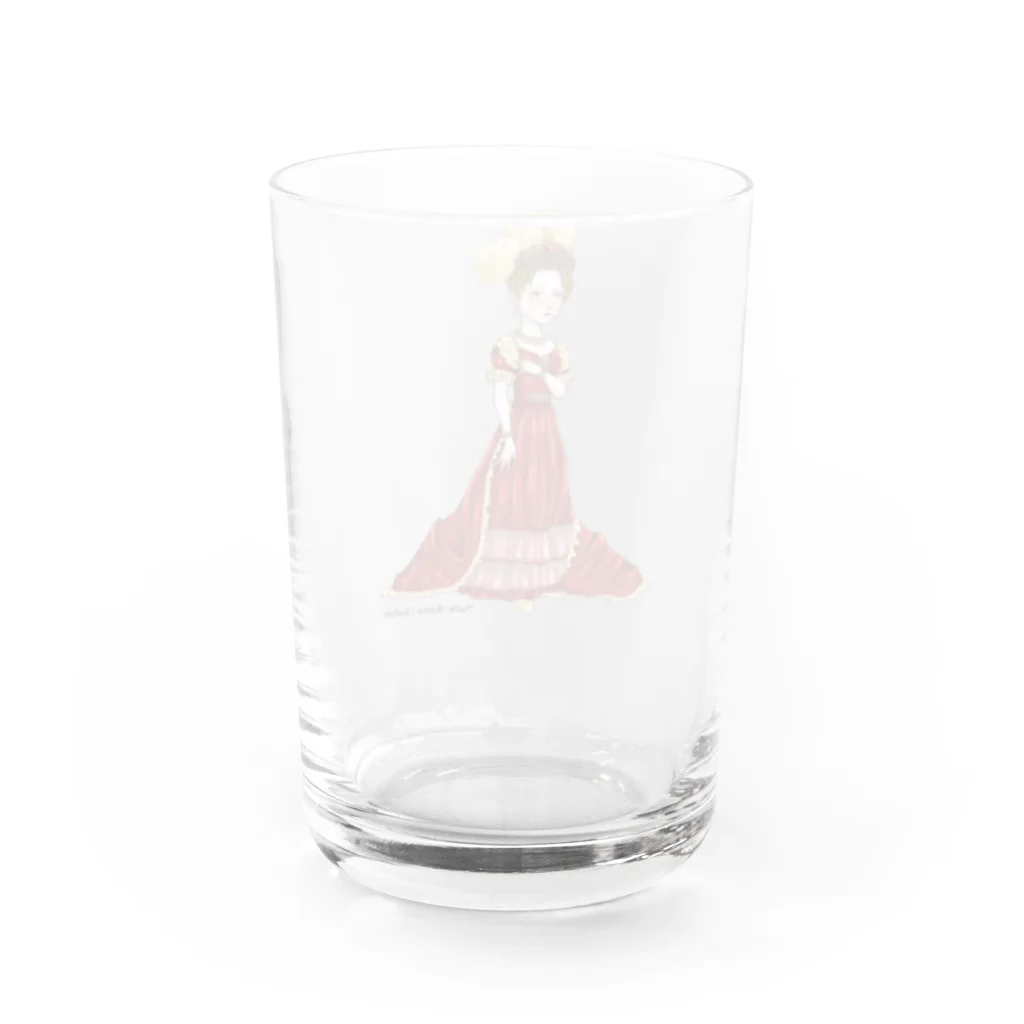 囁き女官の館のマリー・テレーズ Water Glass :back