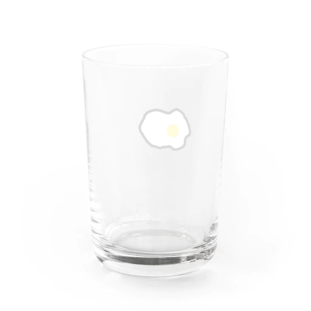 ゆる絵グッズのMEDAMAYAKI Water Glass :back