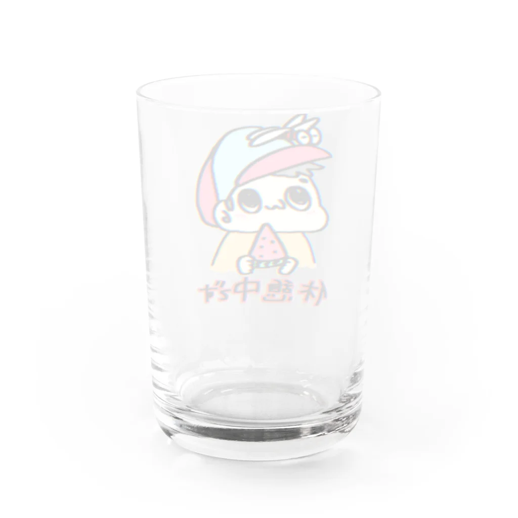 兄さん姉さんの夏の休憩　休憩中なのでそっとしておいてください！ Water Glass :back