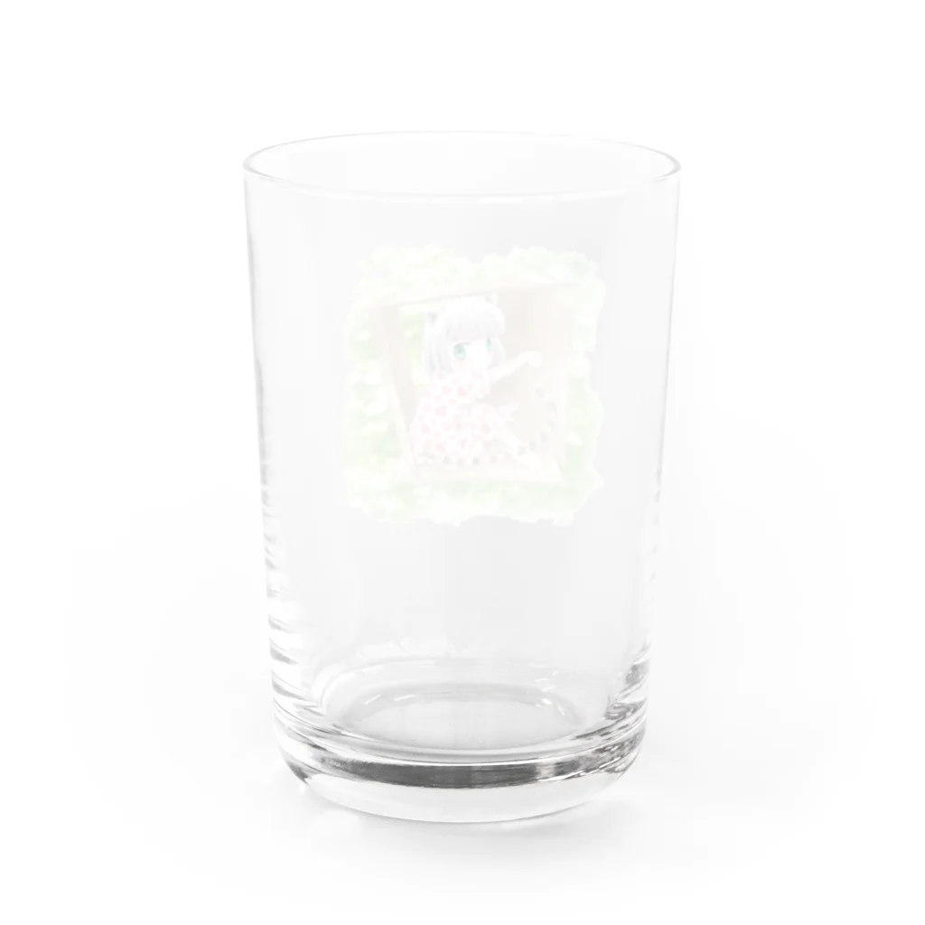 阿部ゆたかの箱ねこ（芝） Water Glass :back