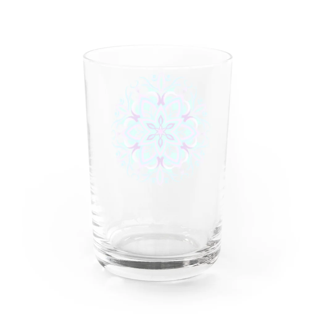 sanasanaのブルーとピンクの不思議なお花 Water Glass :back