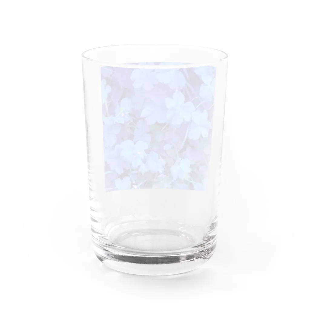 ハイツ森の中のボタニカル　ブルー Water Glass :back