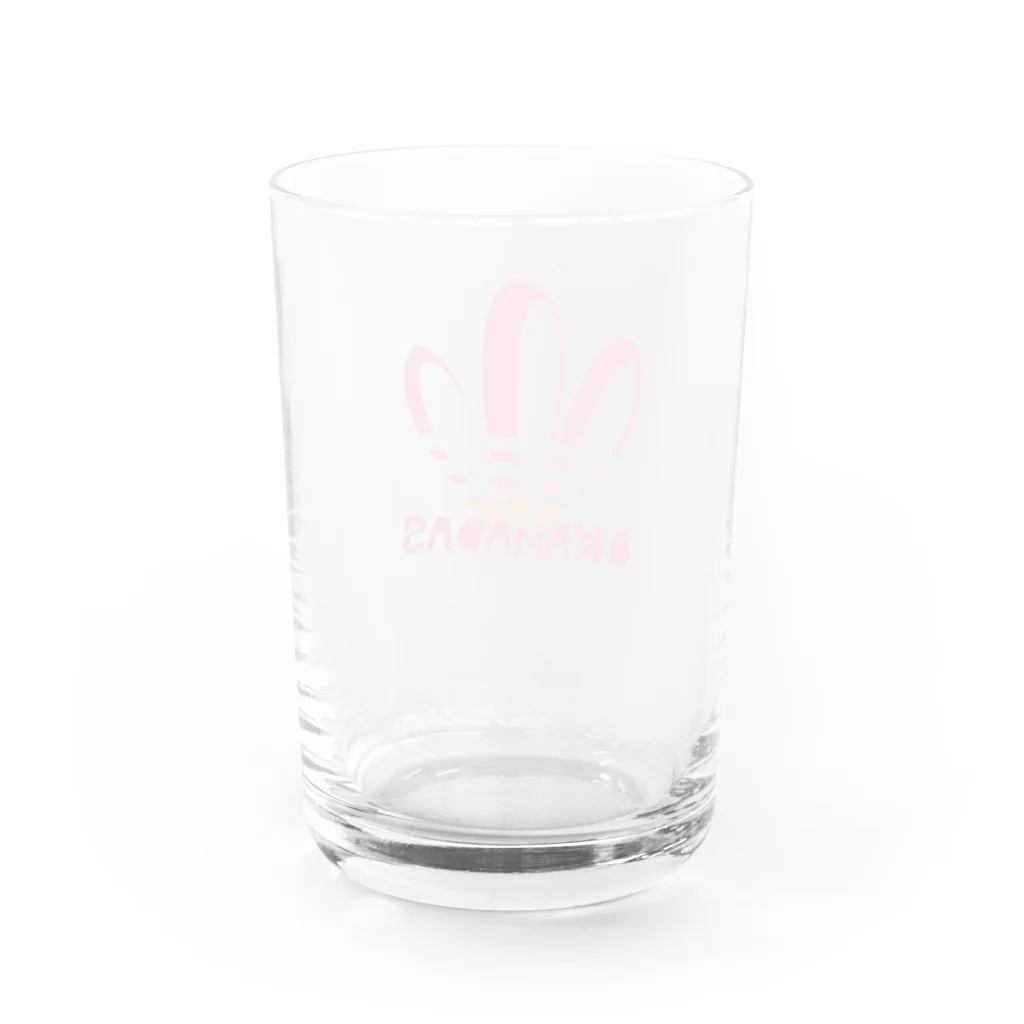 魚好きあつまれ！#かまととちゃん　#かまぼこママの御カマダス Water Glass :back