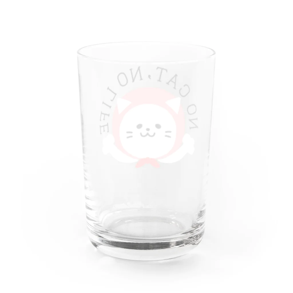 もちぱっちのノーキャットノーライフ Water Glass :back