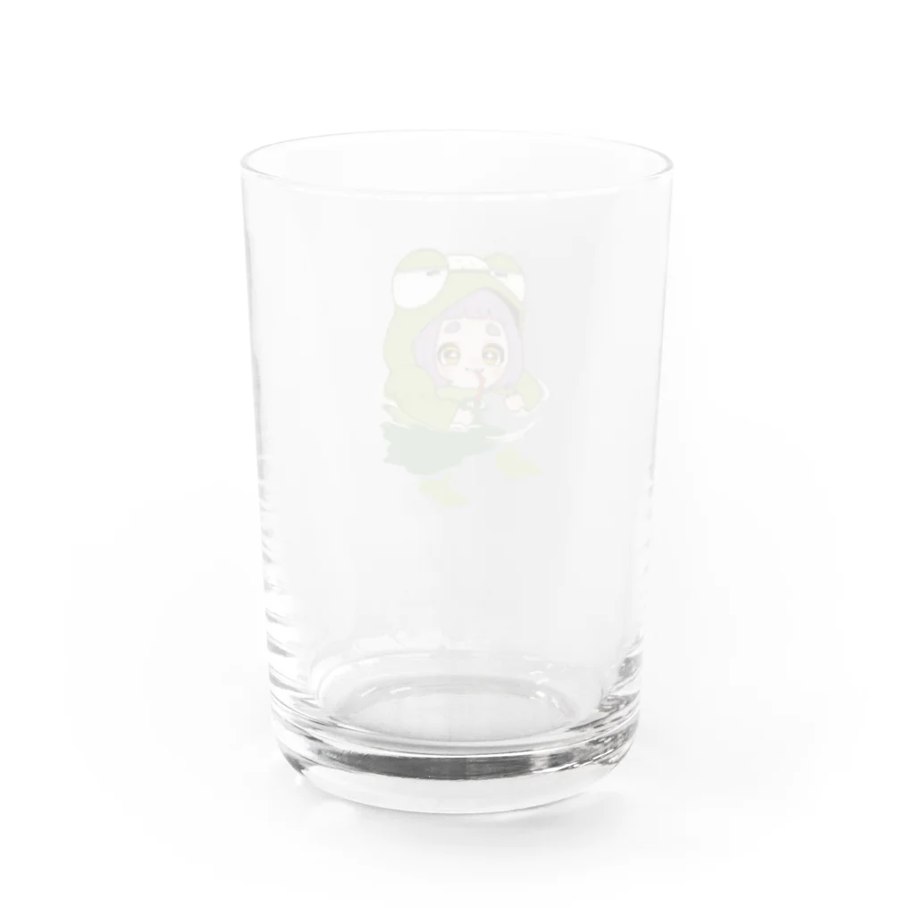 かえるのラーナのつめた〜いラーナ Water Glass :back