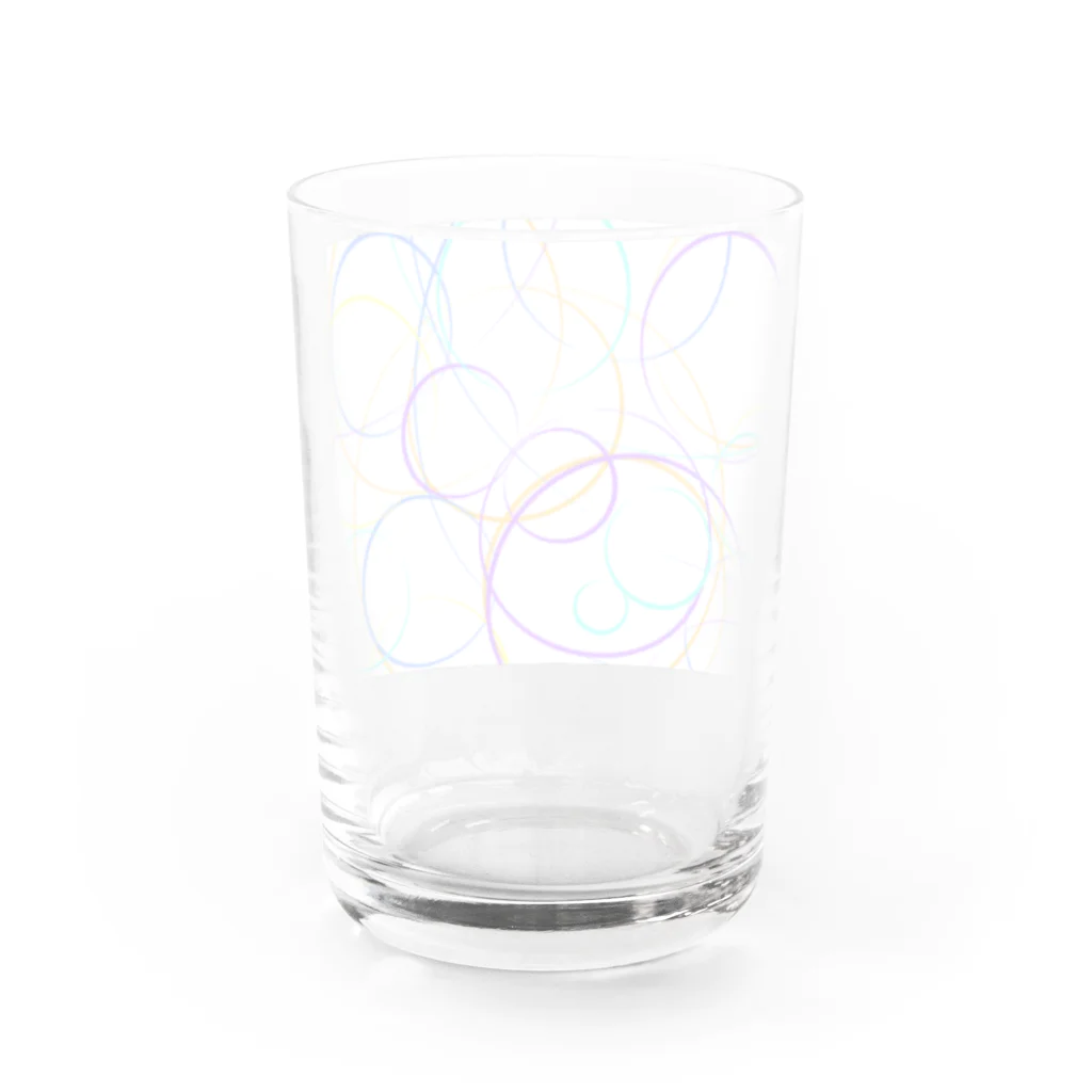ふくふくろうのらくがきＢ Water Glass :back