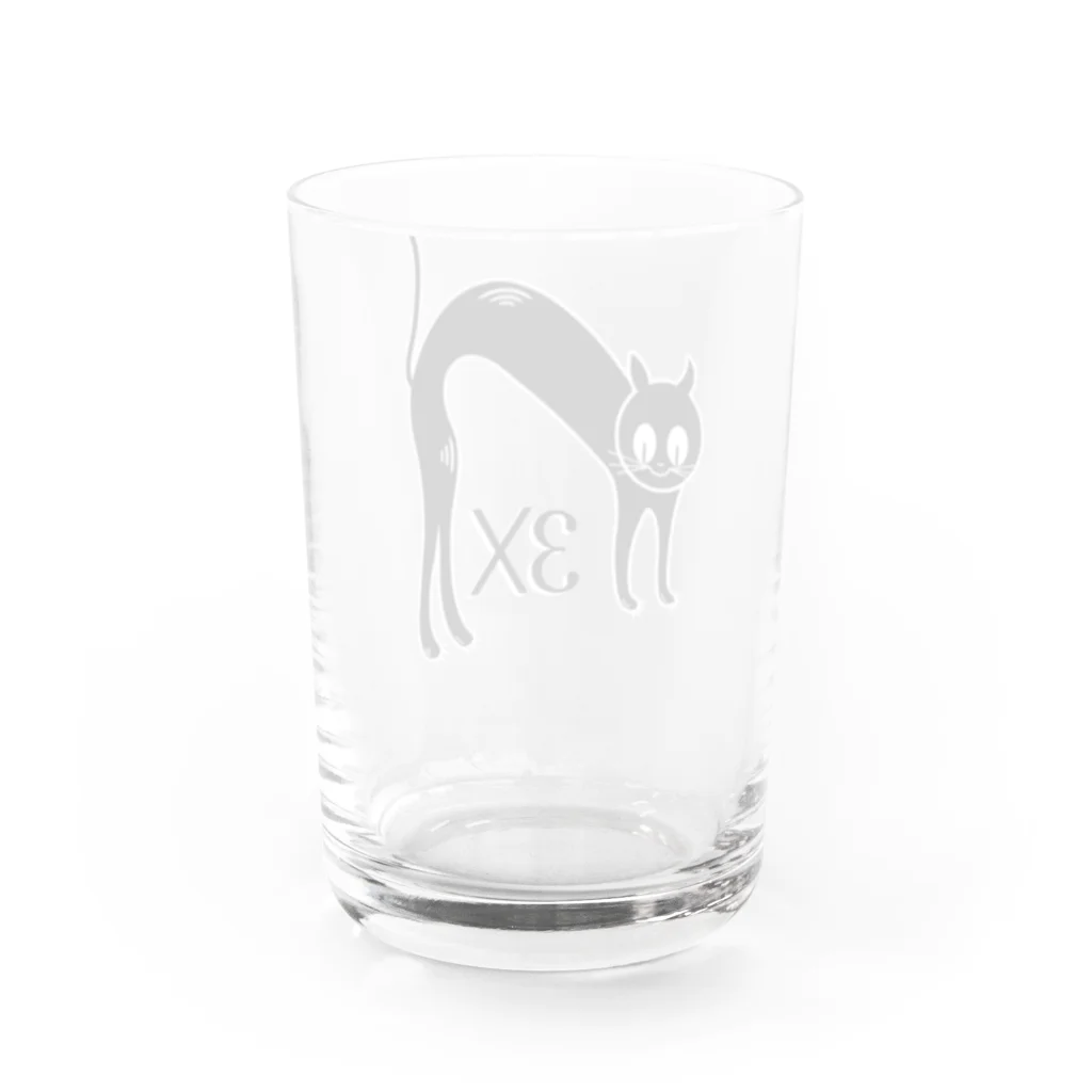 stereovisionの3匹の猫（Cat Times 3x） Water Glass :back