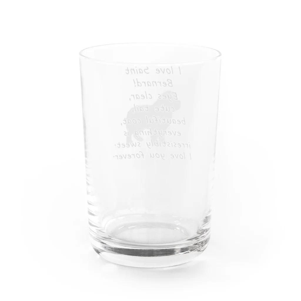 onehappinessのセントバーナード Water Glass :back