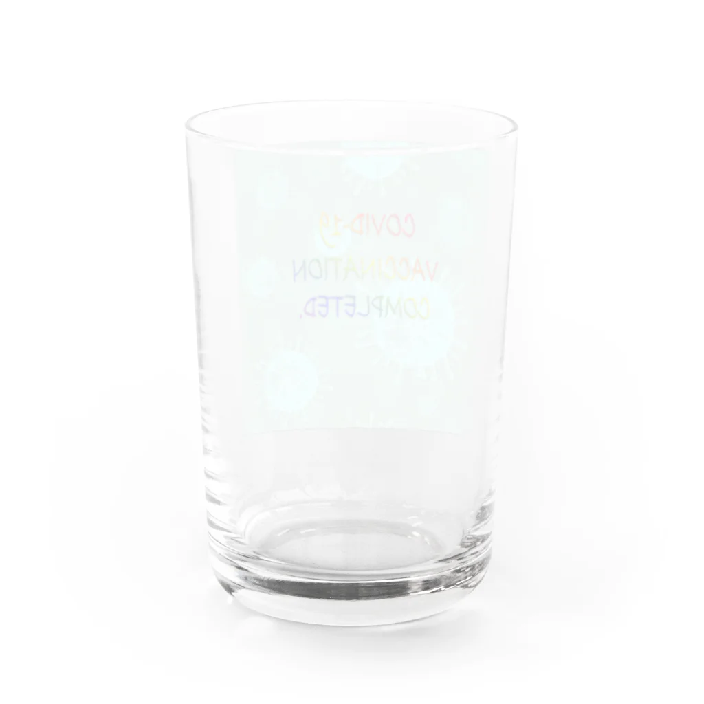 でおきしりぼ子の実験室のVACCINATION COMPLETED(BS) Water Glass :back