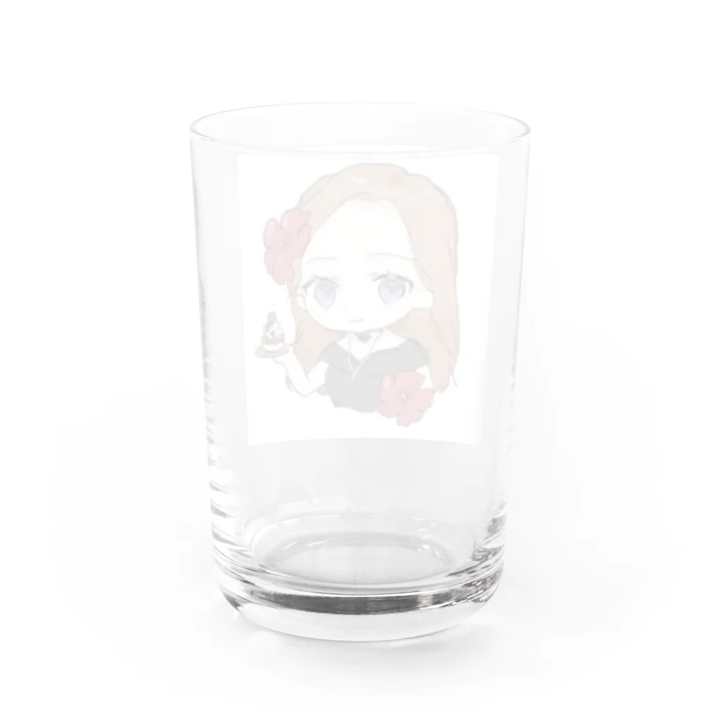 橘沙希のジュタドールグッズ Water Glass :back