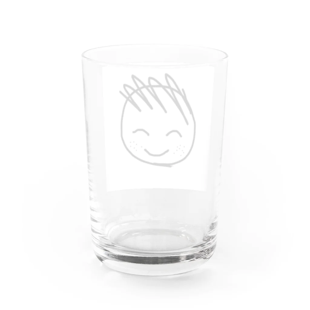 おハゲくんのお父ちゃんのおハゲくん Water Glass :back