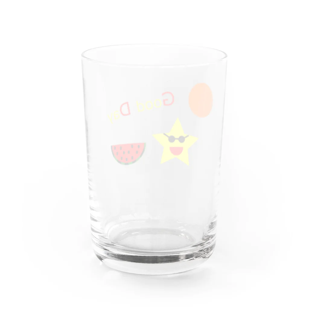 おれちゃん@人間失格のSummer 満喫スター Water Glass :back