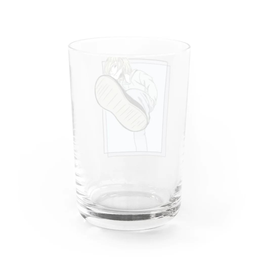 ぽちのやの足蹴 Water Glass :back