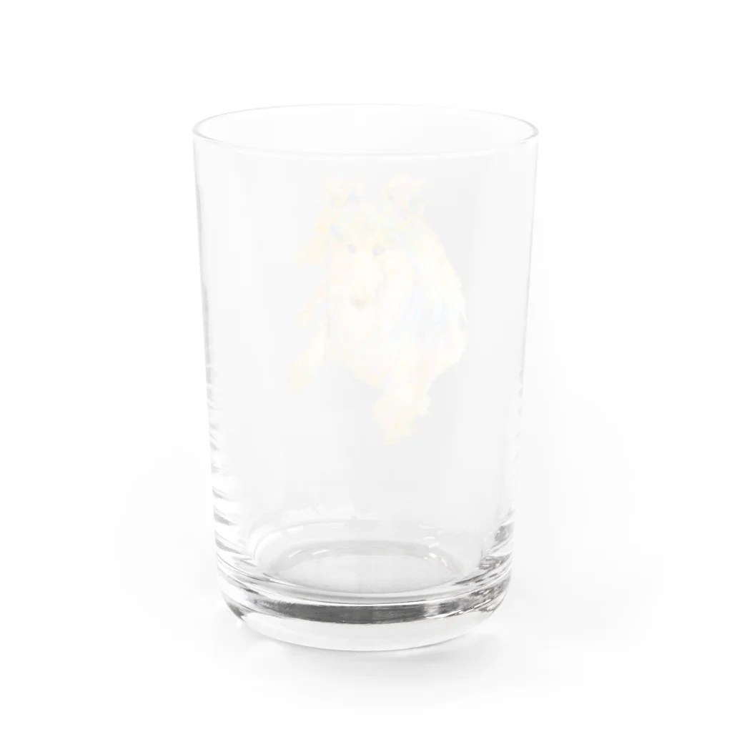 ナツのラフコリー Water Glass :back