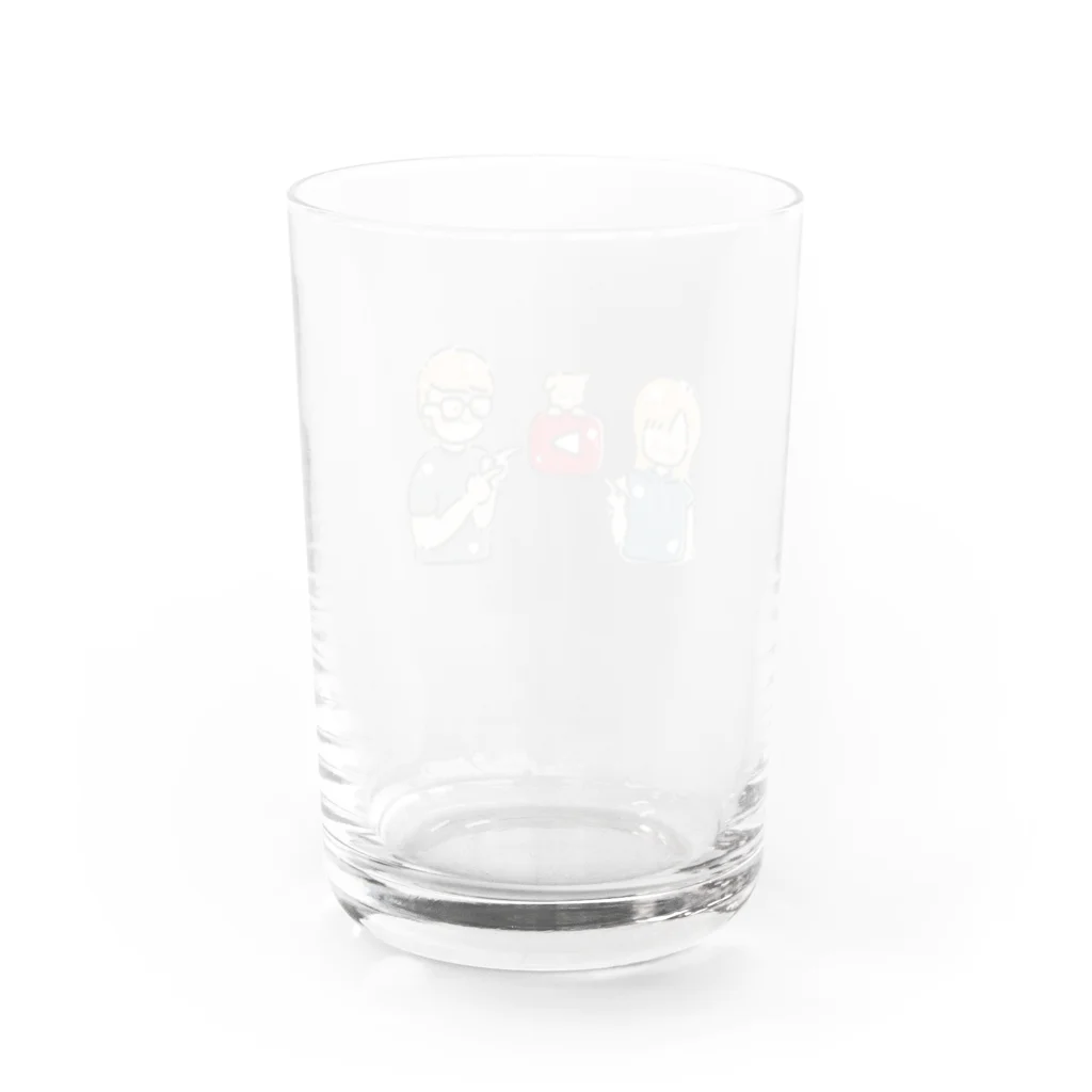 れじぇんずch.のりくしゃん&たのぴか&けんちゃん Water Glass :back