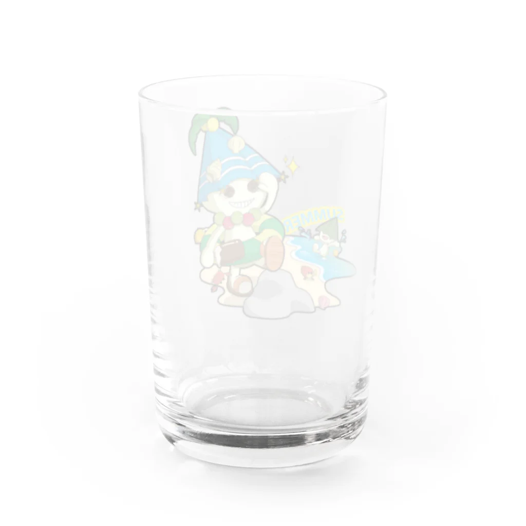 シズモン@グッズ販売中の夏モン Water Glass :back