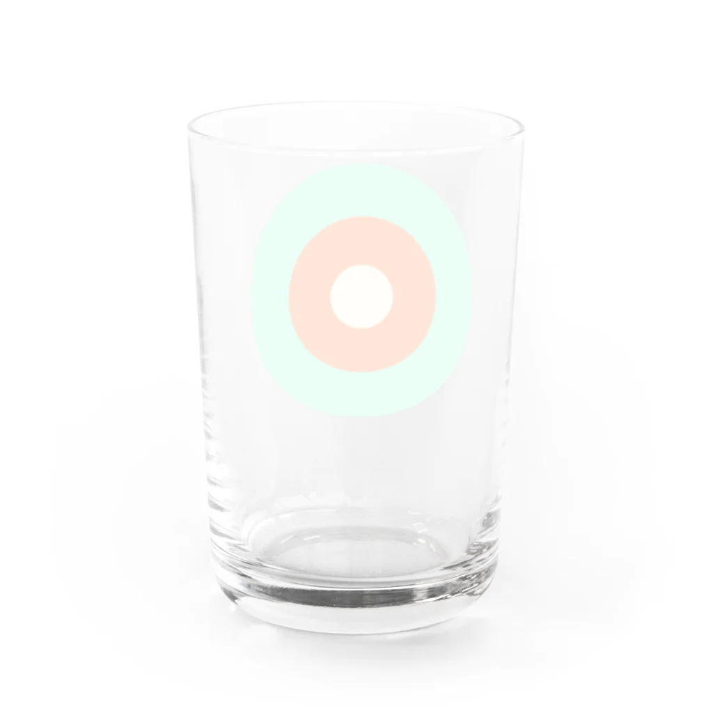 CORONET70のサークルa・ペパーミント オレンジ クリーム Water Glass :back