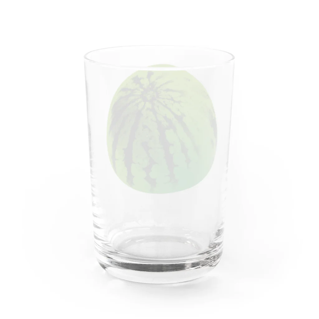 ヨープキャンが気になったのすいか -watermelon- 丸 Water Glass :back