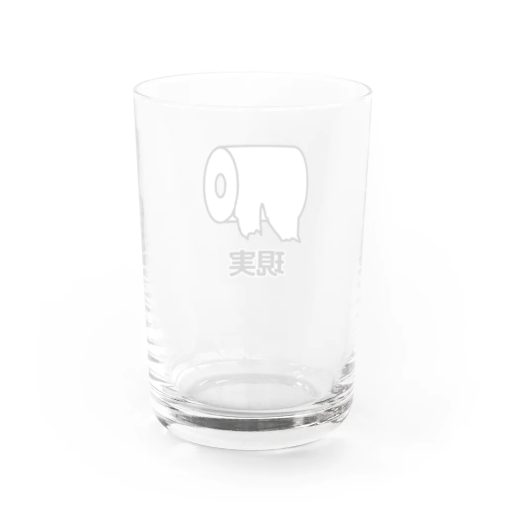 おもしろ雑貨NEONのトイレットペーパーの現実 Water Glass :back