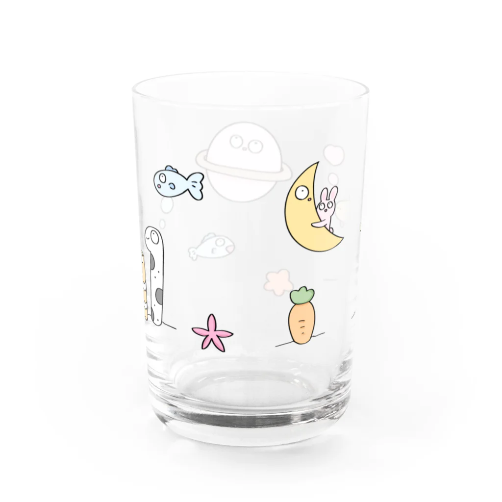 ぱぱぱのちんあなご Water Glass :back