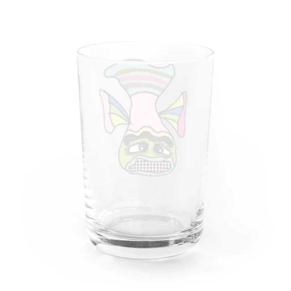 魚好きあつまれ！#かまととちゃん　#かまぼこママのギヤギョ魚 Water Glass :back