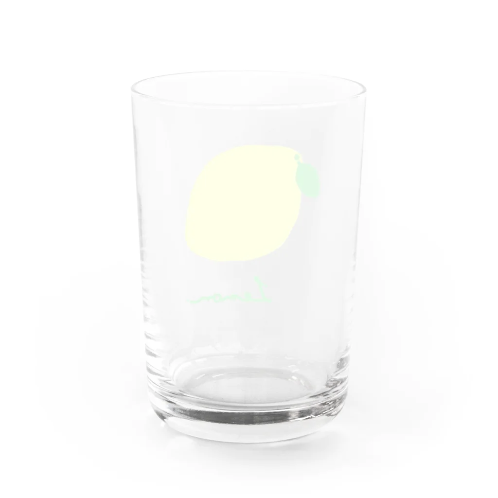 たんしお雑貨店の.Lemon. Water Glass :back