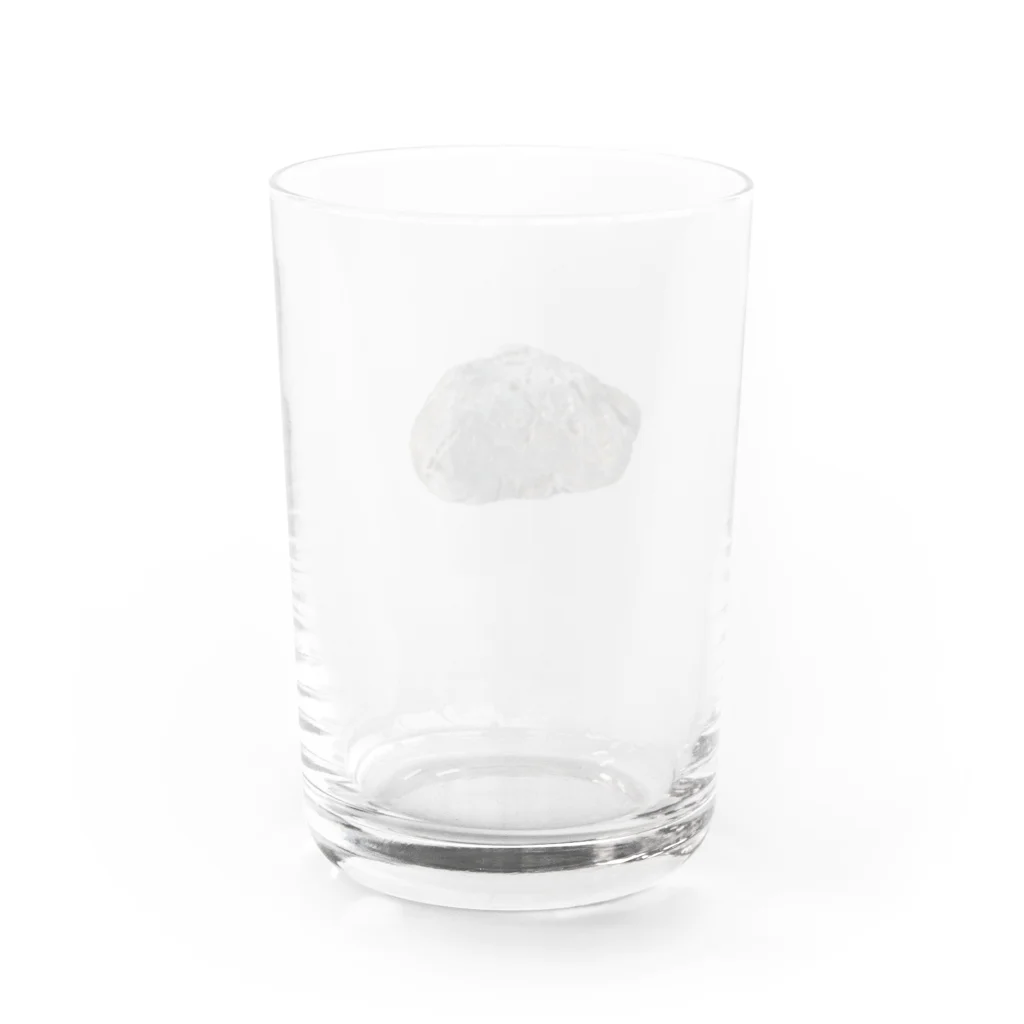 ほなみせのごつごつしたくろい石 Water Glass :back