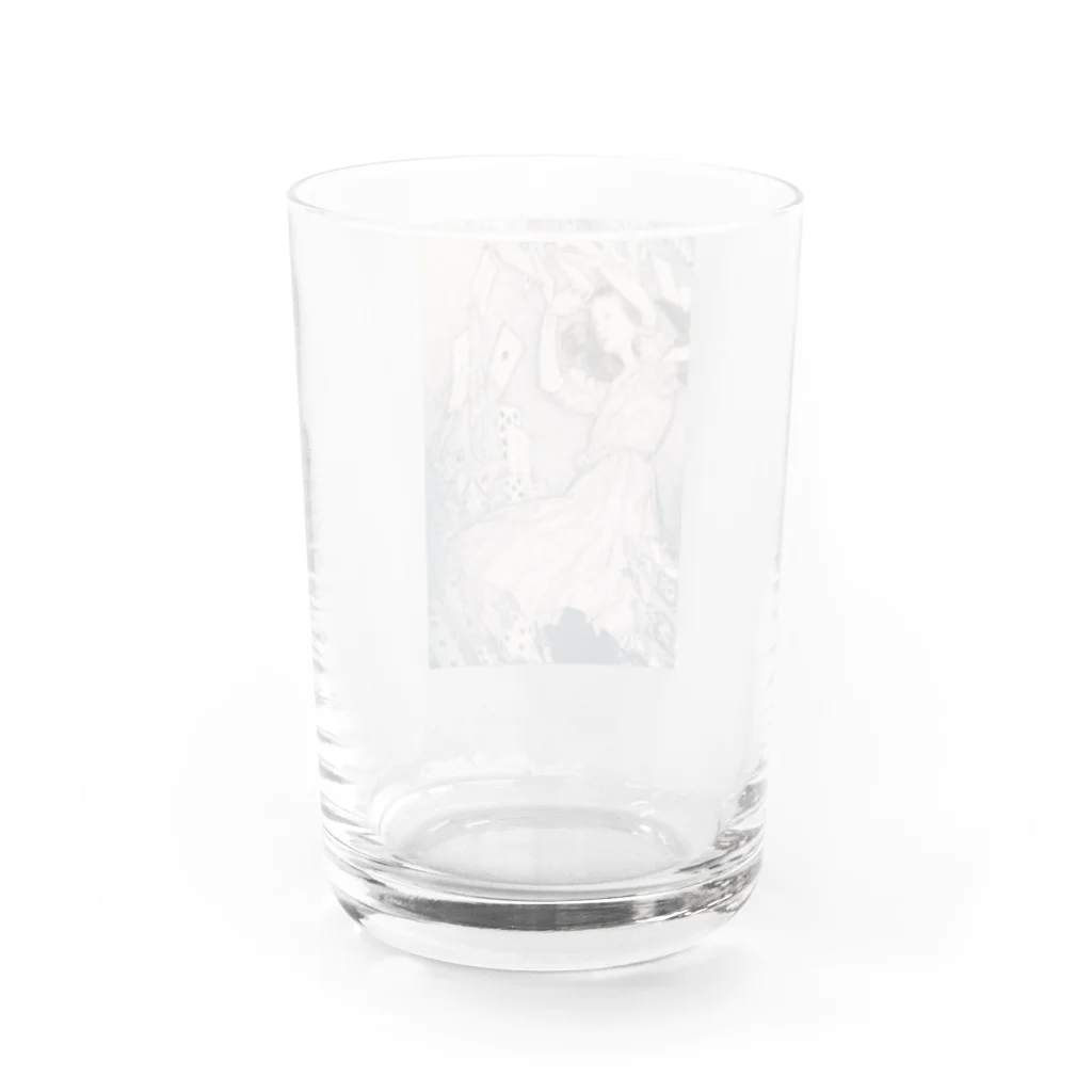 まおまおパラダイスの不思議の国のアリス  Water Glass :back