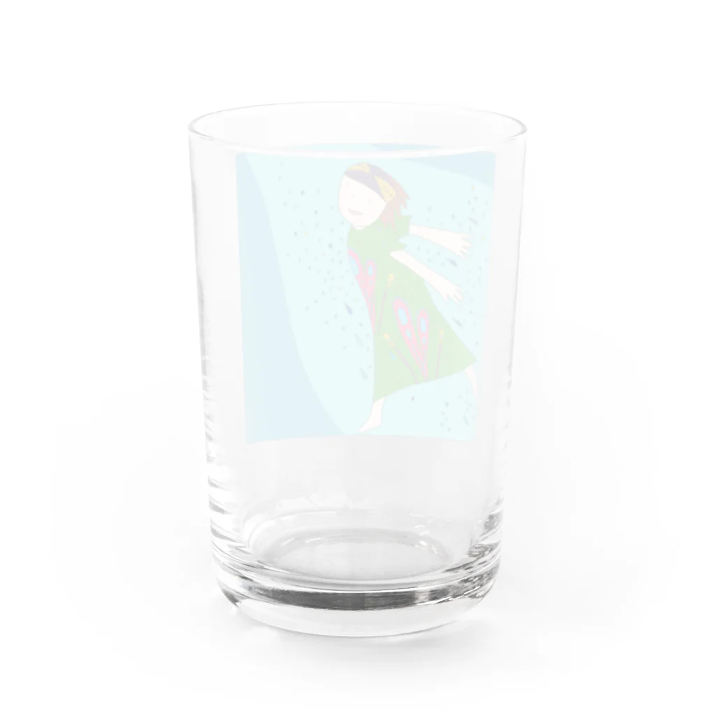 cocoafricaのしあわせの海を泳ぐ Water Glass :back