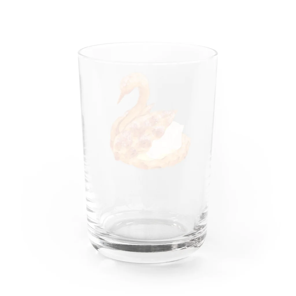 CAKES & ALE decodesignのスワンのシュークリーム Water Glass :back