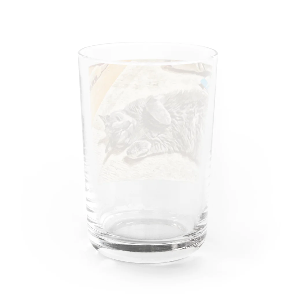 yukepanshopのあざといネコ Water Glass :back