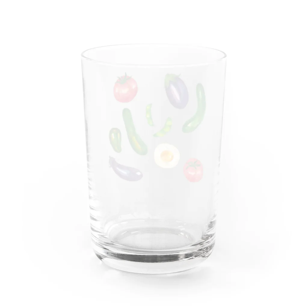 坂之下しまの力強いお野菜たち Water Glass :back