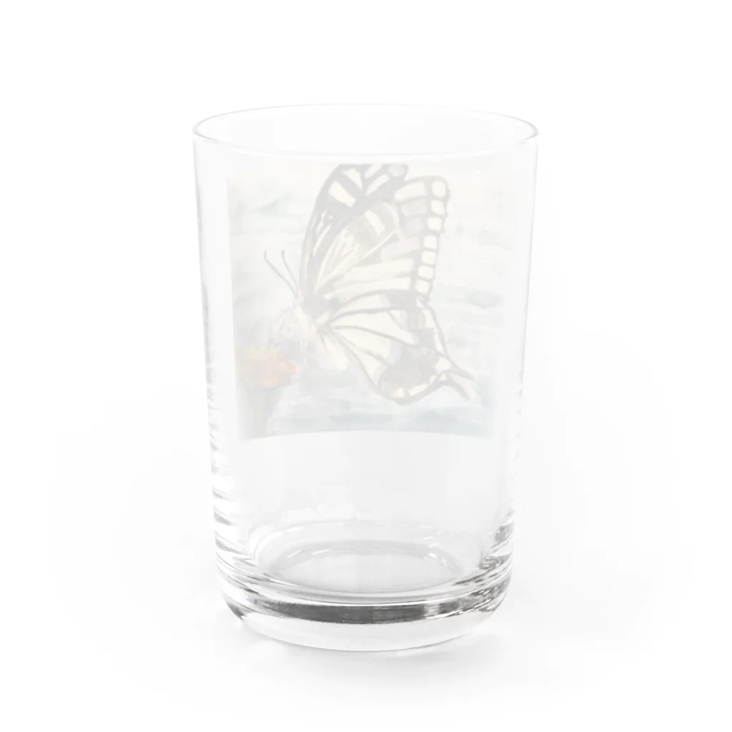 Biologyのアゲハ蝶 Water Glass :back