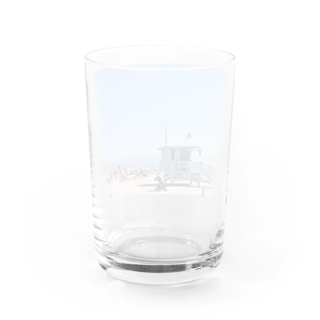 チルTショップのSanta Monica Beach Water Glass :back