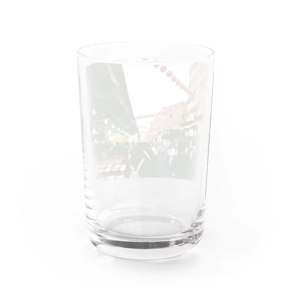 喫茶室ミントグリーンの台湾の市場 Water Glass :back