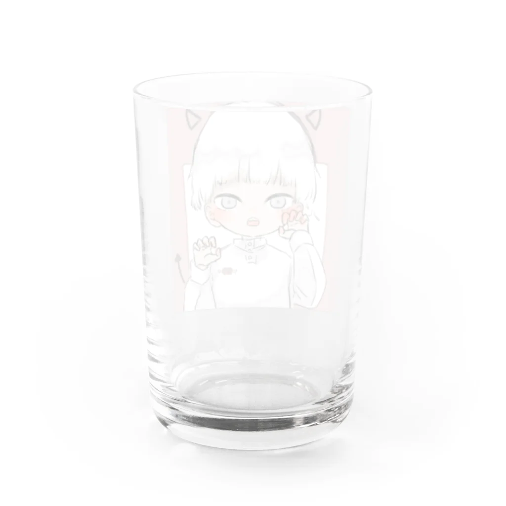 炙りれおんのあくまちゃん🍖 Water Glass :back