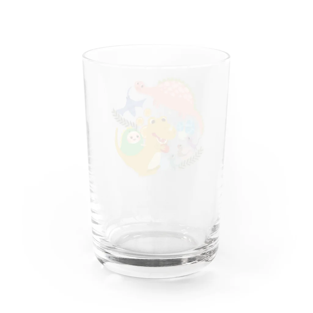 かやさんだよの恐竜と甘やかし隊 Water Glass :back