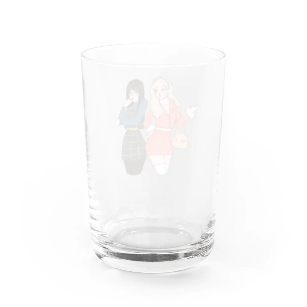 おむやきそばのおしゃれさん Water Glass :back