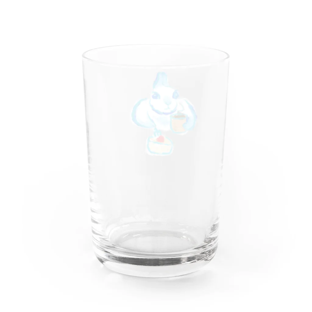 うさぎ雑貨屋maccoのおやつタイム うさぎ Water Glass :back