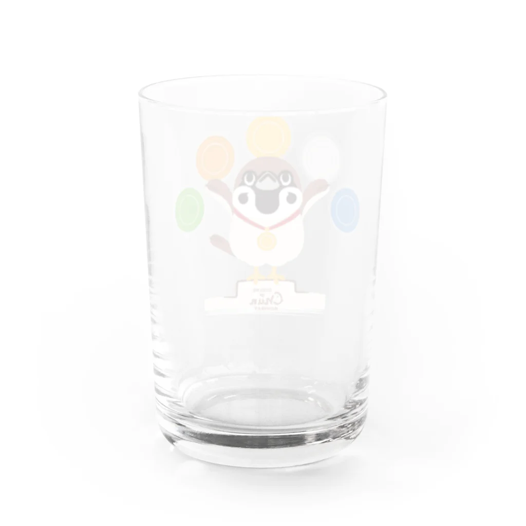 イラスト MONYAAT の競技　おしゃべり Water Glass :back