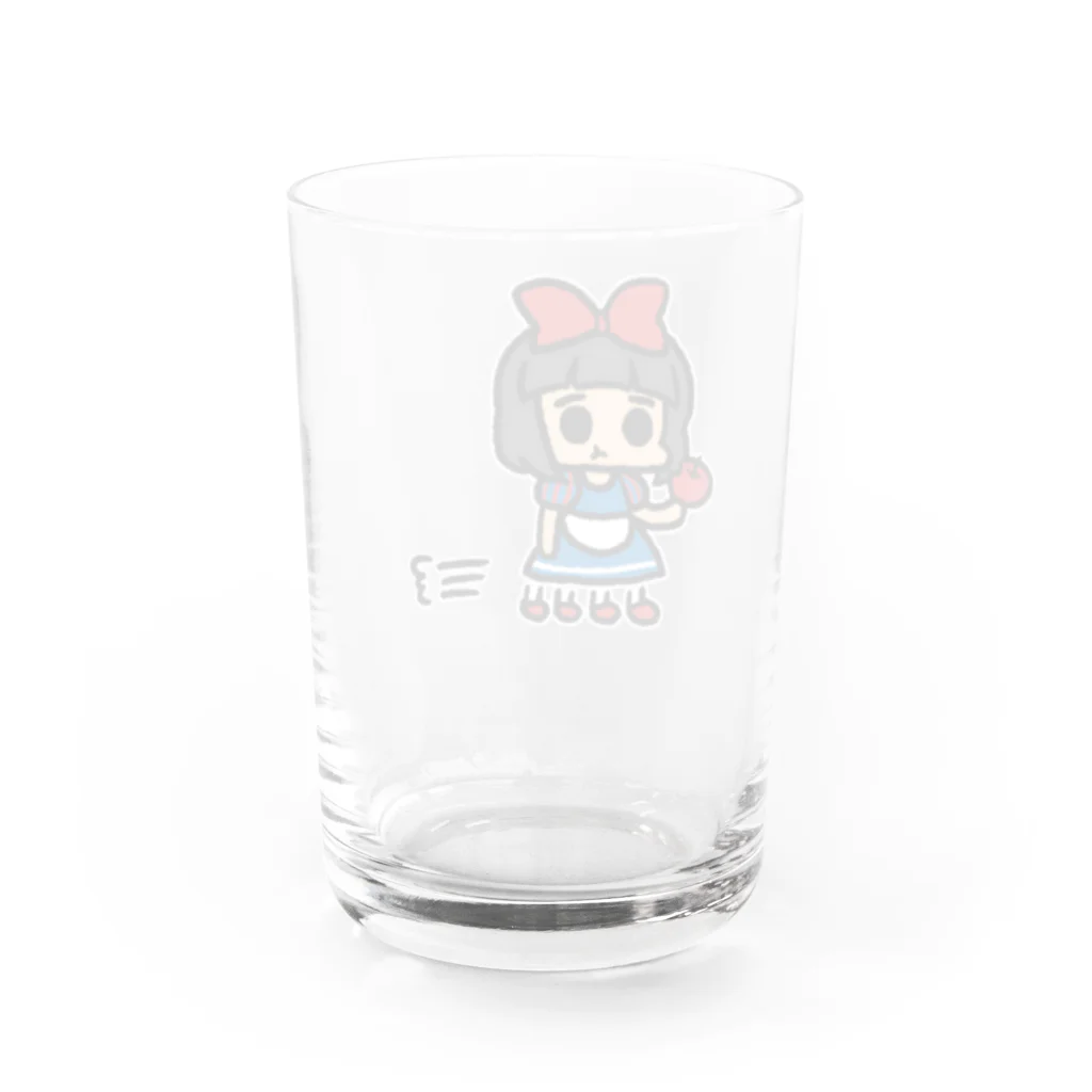 空飛ぶねこちゃん研究所のカサカサ白雪姫 Water Glass :back