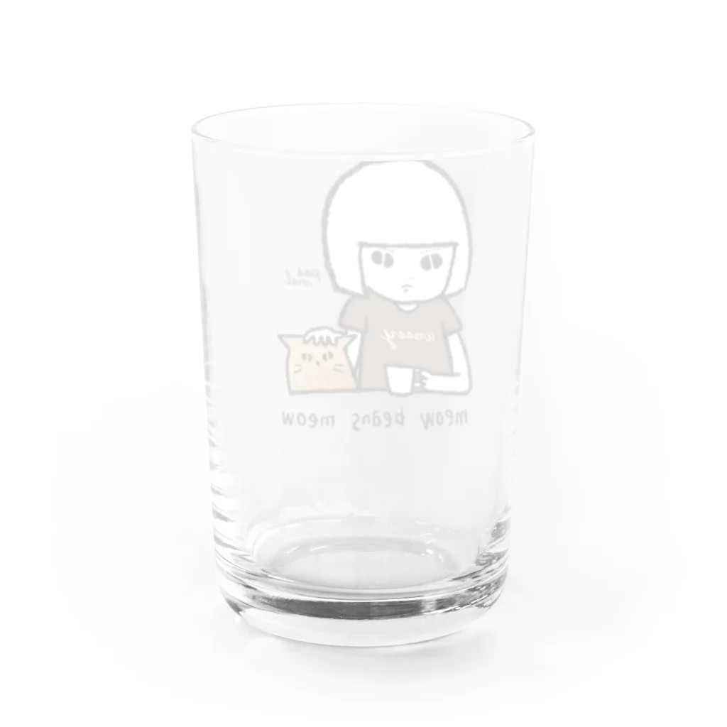 CUROGNACのコーヒーと、ちゃいろ（wassy）b Water Glass :back