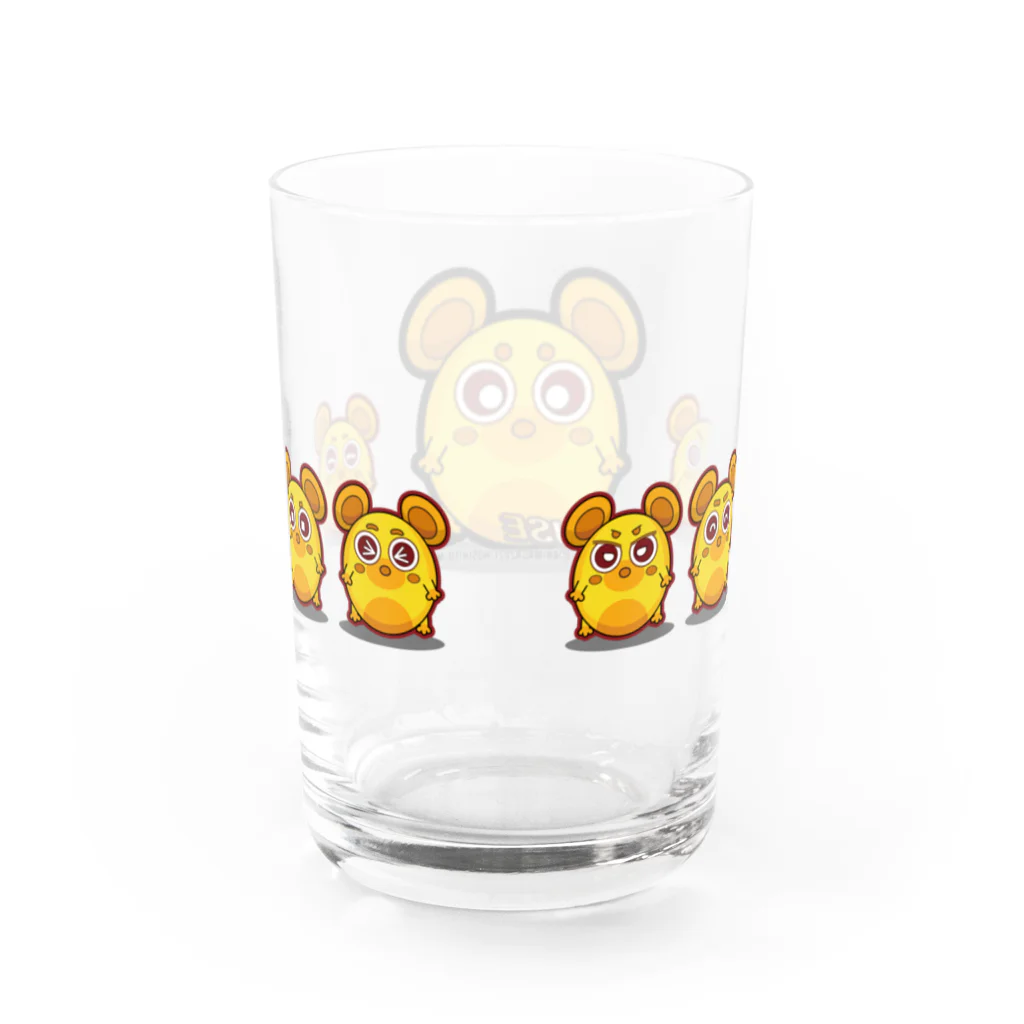 ANIMAGA_キャラショップのねずみさん　はい！並んで💗 Water Glass :back