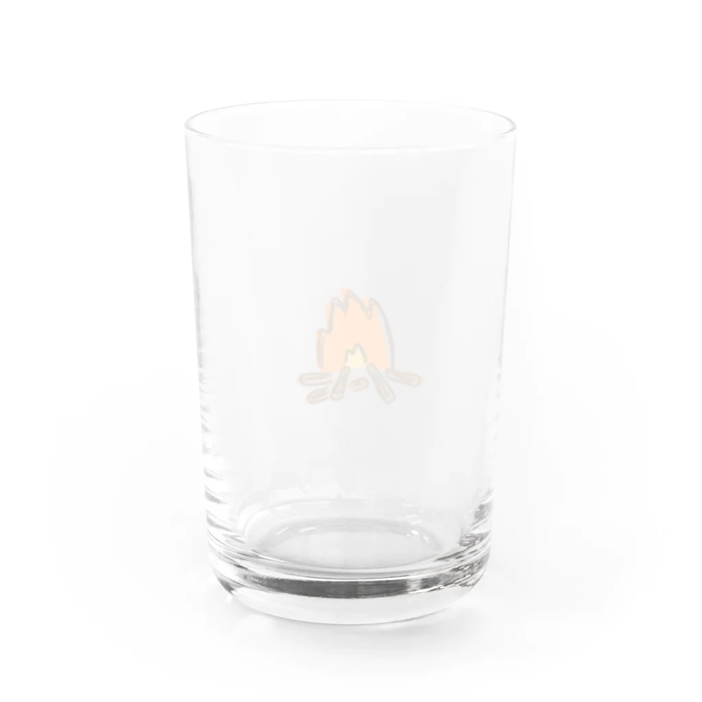 CHIGUのたき火だけ Water Glass :back