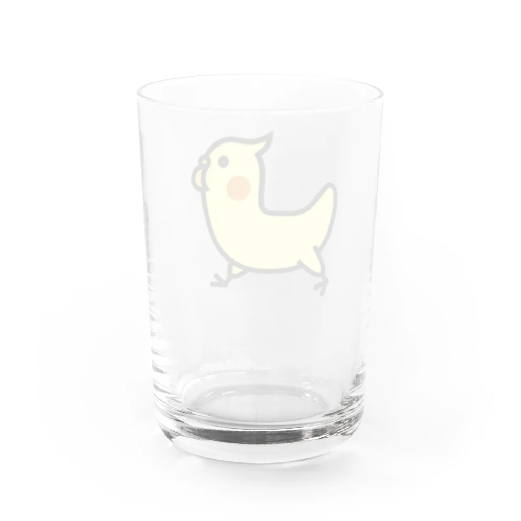 プッチのおみせの駆け抜けオカメ ルチノー Water Glass :back