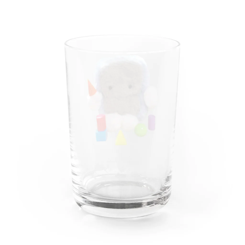 カネヒラ＠空想アパートメントのスーパーコンピューターのグッズ Water Glass :back